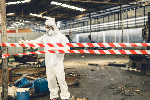 Professional Infectious Disease Decontamination technician working in Chatham, IL